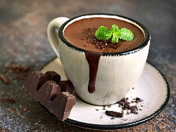 Горещ шоколад с мента - снимка на рецептата